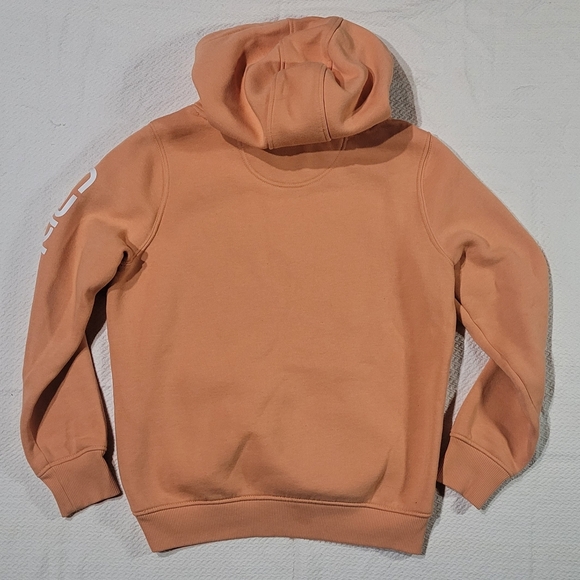 Carhartt Peach Women's Peach Hoodie with Logo size Medium 8-10 - Picture 4 of 5